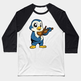 Cartoon penguin playing violin Baseball T-Shirt